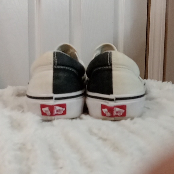 Vans black & white block slip-ons - Picture 4 of 10